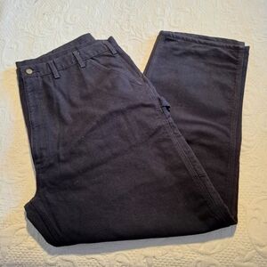 Carhartt men's size 46 x 32 black jeans flannel lined, no tags NWOT B111-BLK